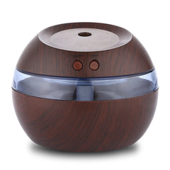 Humidificador ultrasónico con difusor de aceites esenciales USB y luz LED