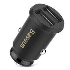 Baseus C8 - K Grain Fast Car Charger Small Dual USB Output 3.1A