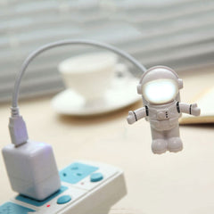 Night Light Spaceman Metal Hose USB 5V Eye Protection Lamp