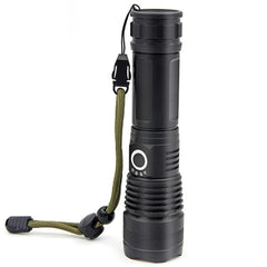 Lampe torche X80 P50 à longue portée, en alliage d'aluminium, télescopique, zoom, chargement USB, pour l'extérieur