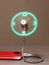 Mini ventilador USB con pantalla LED creativa