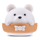 USB Charging LED Night Light Bear Stepless Dimming with Remote Control