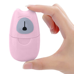 Mini Travel Soap Paper Box Built-in 100PCS Sheets Flower Fragrance Disposable Hand Washing Tablets