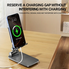 Adjustable Height Phone Stand - Universal ABS Material Holder - Compatible with All Smartphone Models