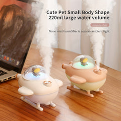 Space Astronaut Ultrasonic Cool Mist Humidifier with USB Multicolor Ambient Night Light, Essential Oil Diffuser