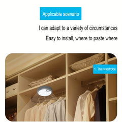 Human Motion Sensor LED Night Light - USB Charged, Magnetic, Dual Tone for Hallways, Bedrooms, Bathrooms, and Stairs