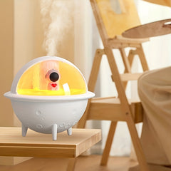 Astronaut Ultrasonic Cool Mist Humidifier with USB Multicolor Ambient Night Light, Essential Oil Diffuser