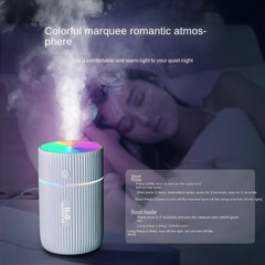 220ML Colorful Ultrasonic Cool Mist Air Humidifier, Quiet for Indoor, Vehicle, and Office Use with USB Aromatherapy Essential Oil Diffuser and Ambient Night Light