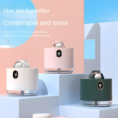 2000mAh Cute Pet Ambient Light Portable Cordless Ultrasonic Cool Mist Air Humidifier - Silent for Indoor, Car, Office Use - USB Aromatherapy Essential Oil Diffuser