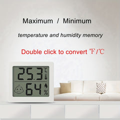 3.1in Digital Thermometer Indoor Outdoor Thermometer Hygrometer with Room Temperature and Humidity Monitor