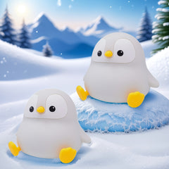 Pudgy Penguin Night Light - Soft Silicone Dimmable LED Nursery Lamp With Ocean Theme, USB Rechargeable, Halloween/Christmas Decor & Unique /Valentine'S Gifts