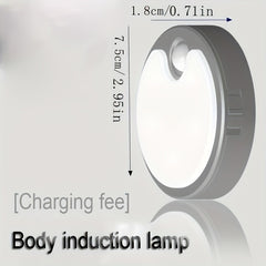 Human Motion Sensor LED Night Light - USB Charged, Magnetic, Dual Tone for Hallways, Bedrooms, Bathrooms, and Stairs