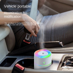 230ML Volcano Ultrasonic Cool Mist Air Humidifier, Quiet for Indoor, Vehicle, and Office Use with USB Aromatherapy Essential Oil Diffuser and Ambient Night Light