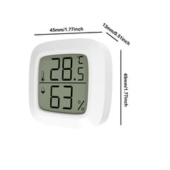 Mini Digital Indoor Electronic Thermometer Hygrometer, Home Office Magnetic Adhesive Liquid Crystal Thermohygrometer