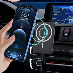 Magnetic Car Wireless Charger Phone Mount, Car Navigation Holder with Wireless Charging