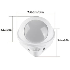 360° Rotatable, Nail-Free, Self-Adhesive Magnetic LED Sensor Light: Ideal for Cabinets, Doorplates, Wall Lamps, Outdoor Lights