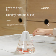 260ML Volcano Night Light Ultrasonic Cool Mist Air Humidifier - Silent for Indoor, Car, Office Use - USB Aromatherapy Essential Oil Diffuser