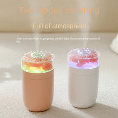 1200mAh Portable Cordless Ultrasonic Cool Mist Air Humidifier, Quiet for Indoor, Vehicle, and Office Use with USB Aromatherapy Essential Oil Diffuser and Ambient Night Light