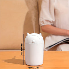 270ml Portable Ultrasonic Cool Mist Humidifier - Mini Air Humidifier for Bedroom
