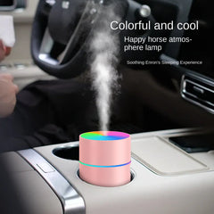220ML Colorful Ultrasonic Cool Mist Air Humidifier, Quiet for Indoor, Vehicle, and Office Use with USB Aromatherapy Essential Oil Diffuser and Ambient Night Light