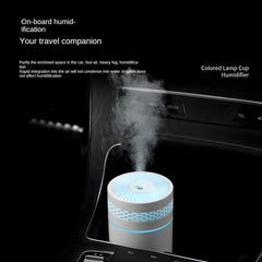 250ML Ultrasonic Cool Mist Air Humidifier, Quiet for Indoor, Vehicle, and Office Use with USB Aromatherapy Essential Oil Diffuser and Ambient Night Light