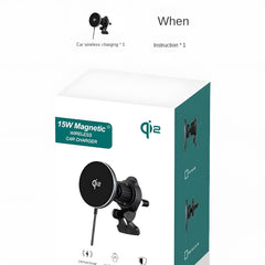15W Magnetic Car Phone Mount Charger, Qi2-MPP Standard, Aluminum Alloy