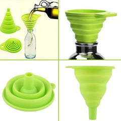 1pc, Collapsible Funnel Foldable Funnels For Water Bottle Liquid Transfer, Kitchen Gadgets, Kitchen Accessories