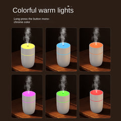 220ML Colorful Ultrasonic Cool Mist Air Humidifier, Quiet for Indoor, Vehicle, and Office Use with USB Aromatherapy Essential Oil Diffuser and Ambient Night Light