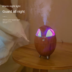 260ML Eggshell Colorful Night Light Ultrasonic Cool Mist Air Humidifier - Silent for Indoor, Car, Office Use - USB Aromatherapy Essential Oil Diffuser