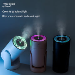 220ML Ultrasonic Cool Mist Air Humidifier, Quiet for Indoor, Vehicle, and Office Use with USB Aromatherapy Essential Oil Diffuser and Ambient Night Light