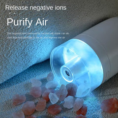 1200mAh Portable Cordless Ultrasonic Cool Mist Air Humidifier, Quiet for Indoor, Vehicle, and Office Use with USB Aromatherapy Essential Oil Diffuser and Ambient Night Light