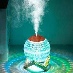 Ultrasonic Cool Mist Air Humidifier with USB Multicolor Ambient Table Lamp Night Light, Essential Oil Diffuser