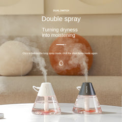 260ML Volcano Night Light Ultrasonic Cool Mist Air Humidifier - Silent for Indoor, Car, Office Use - USB Aromatherapy Essential Oil Diffuser