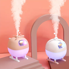 Ultrasonic Cool Mist Air Humidifier with Helicopter Design & USB Multi-Color Ambient Night Light - The Ideal Mini & Small Home Humidifier for Bedrooms