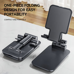 Adjustable Height Phone Stand - Universal ABS Material Holder - Compatible with All Smartphone Models