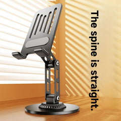Adjustable Height Portable Desktop Stand - 360° Rotating Aluminum Alloy Phone & Tablet Holder - Universal for Smartphones & Tablets - Wholesale Bulk Supply