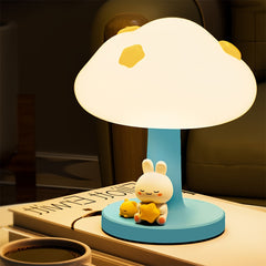 1 Cloud-Shaped USB Rechargeable Night Light with Touch Control - 3 Adjustable Brightness Levels, Indoor LED Desk Lamp for Bedroom, Living Room, Office, and Kids' Room, Relaxation Ambiance, Soft Glow, Relaxation Ambiance Lamp | Playful Design | USB Recharg