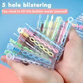 22pcs Multi-Hole Mini Colorful Bubble Sticks for Festive Parties - Plastic, No Liquid Included, Ideal for Outdoor Activities And Celebrations for Halloween, Christmas Event & Party Supplies