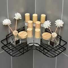 Corner Shower Rack - Rust-Resistant, Wall-Mounted Bathroom Storage Shelf, Suitable For Storing Shampoo, Toner, And Cosmetics.