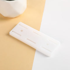 1pc Ultra-Strong Self-Adhesive Wall Mount Socket Organizer with Cable Management Strip - Space-Saving Durable Plastic Holder, Traceless Easy Install No Wall Damage for Home Office Kitchen Bathroom, Minimalist Design, Sturdy Construction, Utility Hooks