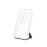 Minimalist Desktop Magnetic Wireless Power Bank with Back Stand Design, Slim and Portable