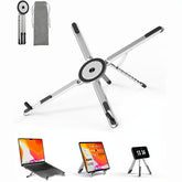 3-in-1 Magnetic Phone, Tablet & Laptop Stand with Tripod - Adjustable Multi-Functional Holder - Wholesale Bulk Supply