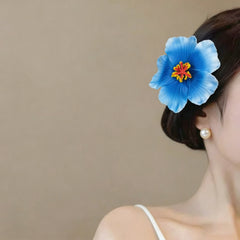 Seaside Holiday Windy Colored Fusang Flower Hairpin Hairpin Hair Accessories
