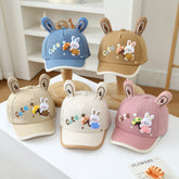 2026 new baseball, male rabbit ears cartoon visor cap cap