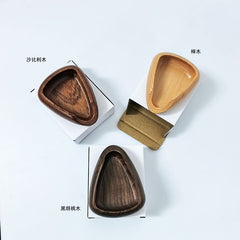 Walnut Coffee Bean Scale Bean Saucer Coffee Weighing Plate, Tea Spoon Tea Shovel