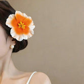 Seaside Holiday Windy Colored Fusang Flower Hairpin Hairpin Hair Accessories