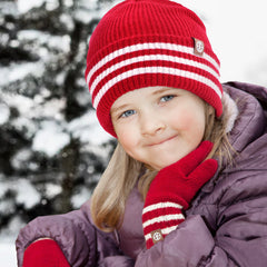 Ensemble de trois pièces pour enfants, bonnet, gants, écharpe, taille moyenne et petite, bonnet chaud pour bébé, gants pour enfants, femmes