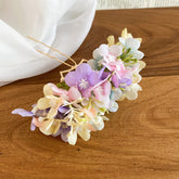 Spring new fabric flower hairpin elegant and exquisite temperament niche idyllic hairpin light luxury high-end hairpin