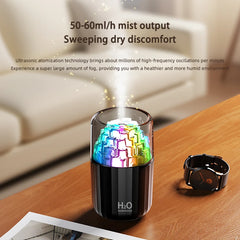 2025 New 300ML Mini Air Humidifier USB Electric Aroma Diffuser Essential Oil Purifier Aromatherapy Mist Maker Light For Car Home
