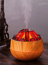 2025 Mini Aroma Diffuser with Night Light New Artificial Charcoal Fire Air Humidifier Mist Sprayer for Home